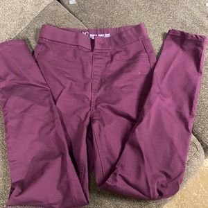 NOBO super high rise pants, cranberry color